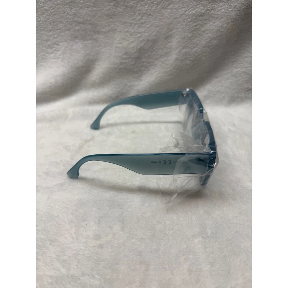 SOJOS‎ Oversized Square Sunglasses Light Blue Acetate Frame